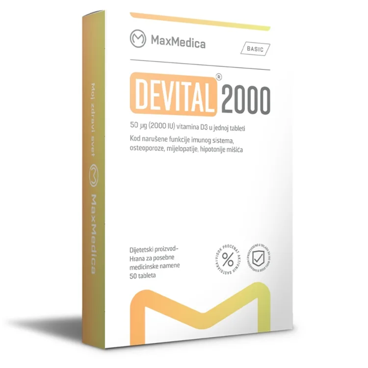 MAX MEDICA DEVITAL 200 IJ TBL A50