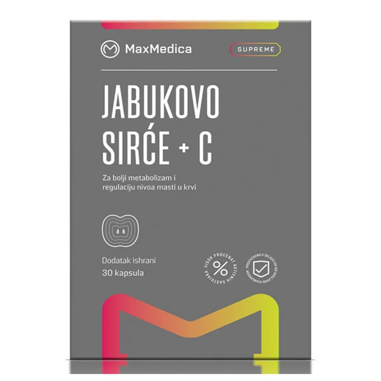 MAX MEDICA JABUKOVO SIRĆE + VIT C CPS A50