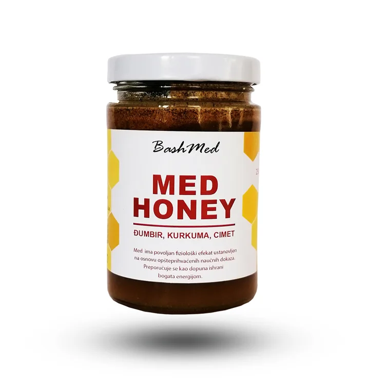 MED SA ĐUMBIROM KURKUMOM CIMETOM 250G BASHMED